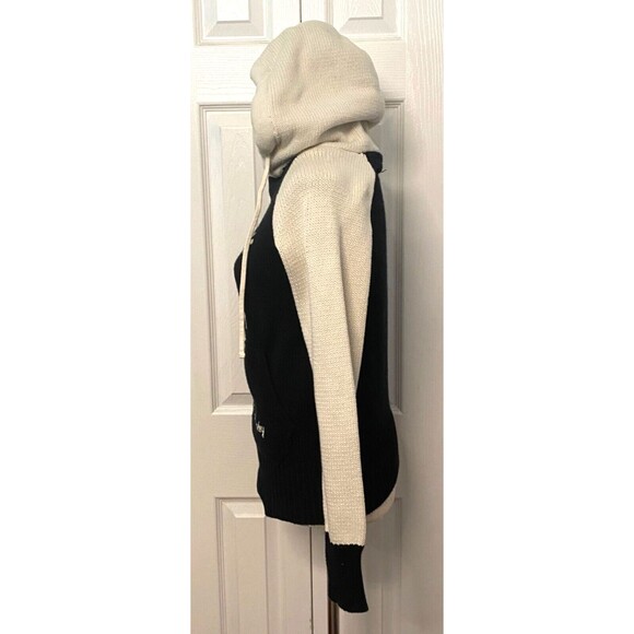 NHL PITTSBURG PENGUINS Womens S Hoodie Cotton Knit Sweater Old Time Hockey BLACK - Picture 2 of 14